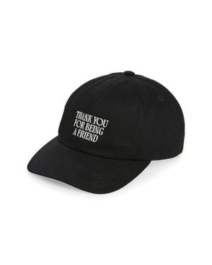 Ami Paris Friend Embroidered Adjustable Baseball Cap - Black