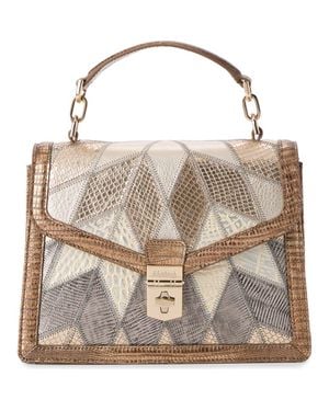 Brahmin Small Hallie Leather Top Handle Bag - Multicolor