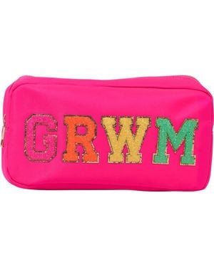 Malibu Sugar Nylon Pouch W/ Grwm Patch - Pink