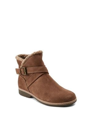 Earth Hutton Water Repellent Faux Fur Lined Bootie - Brown