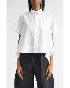 Sacai Poplin Shirt - White