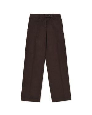 Fortela Juliana Wide Leg Wool Pants - White