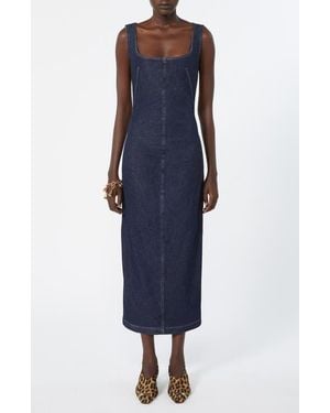 Sportmax Stretch Denim Sheath Dress - Blue