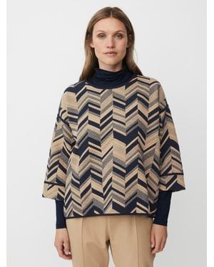 Masai Mabriella 3/4 Sleeve Round Neck Blouse - Gray