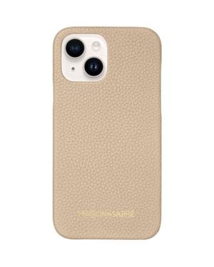 Maison De Sabre Leather Phone Case - Natural