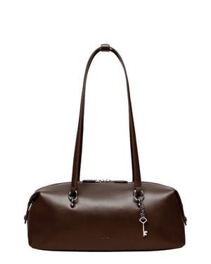 orYANY Martin Leather Shoulder Bag - Brown