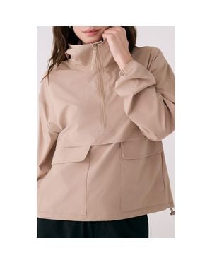 Lolë Sofia Water Repellent Pullover Jacket - Natural