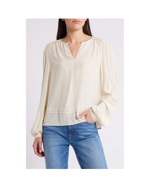 Treasure & Bond Keyhole Top - White