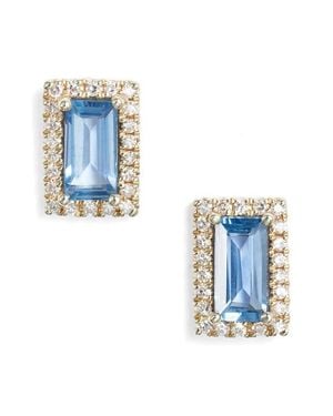 Meira T Sapphire & Diamond Stud Earrings - Blue