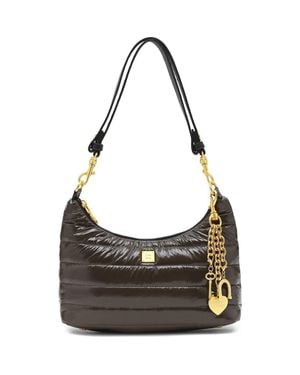 Think Royln Heartbreaker Quilted Hobo Bag - Black