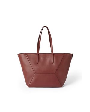 Brunello Cucinelli Calfskin Bc Duo Bag - Red