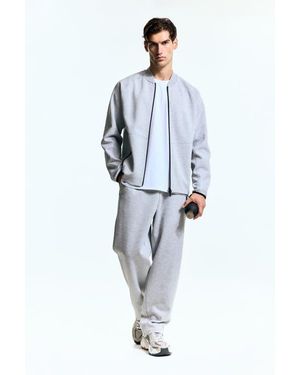 H&M Sports Bomber Jacket With Drymove - Gray