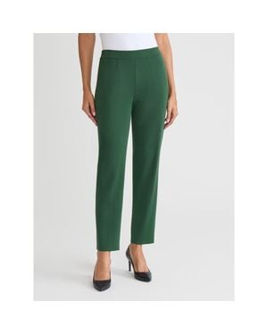 Misook Nancy Slim Leg Mylana Knit Pant - Green