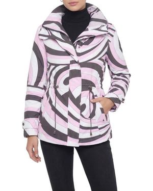 Gorski Lightweight Printed Jacket, Concealed Hood - Multicolor