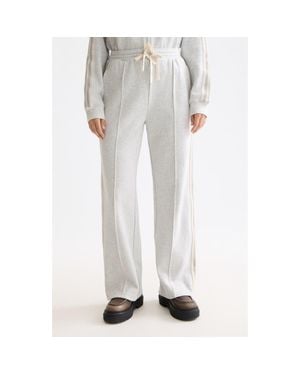Scotch & Soda Interlock Seamed Cotton Blend Sweatpants - White
