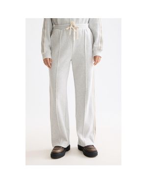 Scotch & Soda Interlock Seamed Cotton Blend Sweatpants - White