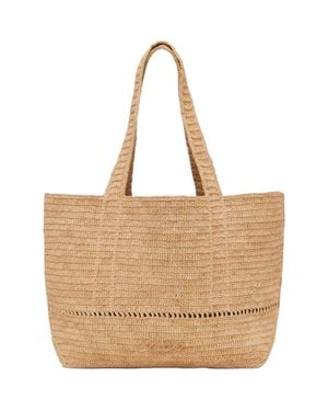 Maje Crocheted Raffia Tote Bag - Natural