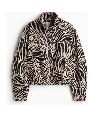 H&M Linen-Blend Jacket - Natural