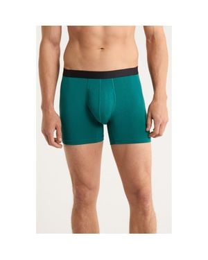 Meundies Stretch Boxer Briefs - Green