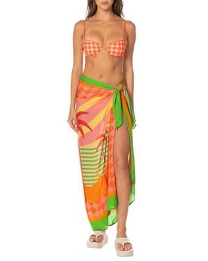 Maaji Jungle Sway Isla Print Cover-Up Pareo - Orange