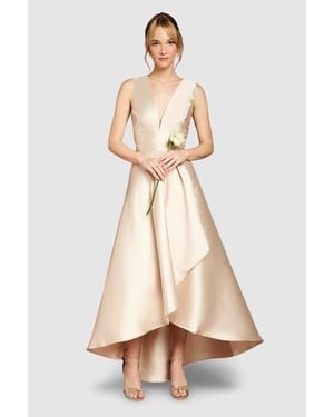 Coast Plunge Waterfall Maxi Dress - Natural