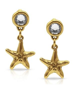 Bowood Lane Serene Plated Starfish Earrings - Metallic