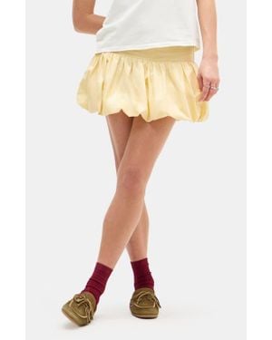 BDG Bubble Hem Miniskirt - Yellow