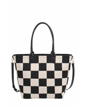 Moda Luxe Chic Bonnie Tote Bag - Black