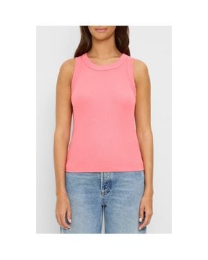Michael Stars Gina Cotton & Modal Rib Tank - Red