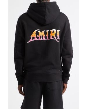 Amiri Ma Surf Regular Fit Cotton Hoodie - Black