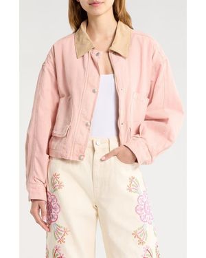 Blank NYC Barn Shacket - Pink