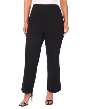 Halogen® High Waist Straight Leg Pants - Black