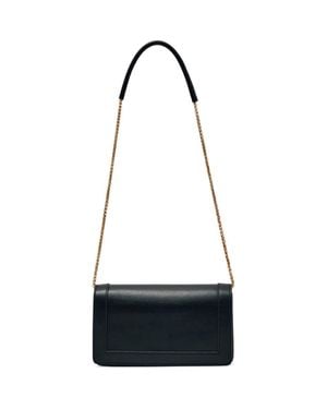 Reiss Talia Leather Shoulder Bag - Black