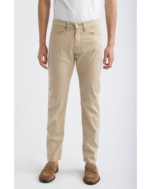 FRAME L'Homme Slim Fit Five-Pocket Twill Pants - Natural