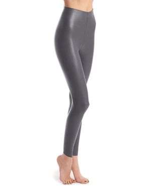 Commando Control Top Faux Leather Leggings - Black