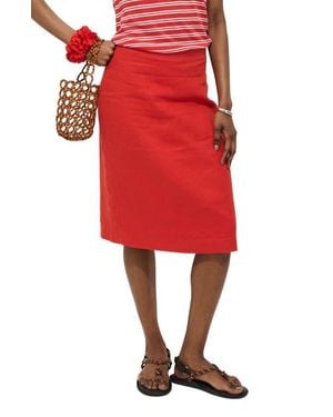 Alex Mill Maya Linen Skirt - Red