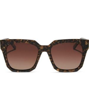 DIFF Ariana 54Mm Gradient Square Sunglasses - Brown