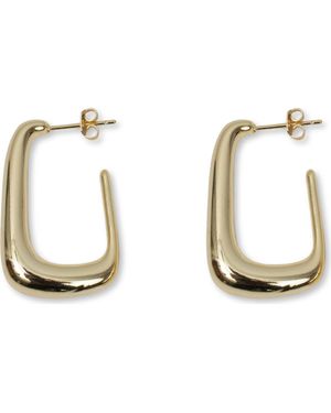 Argento Vivo Sterling Silver Square Hoop Earrings - White