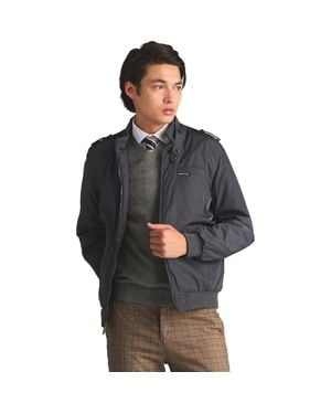 Members Only Heavy Iconic Racer Quilted Lining Jacket - Gray