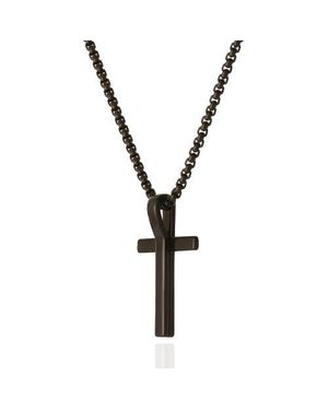 Lucky Brand Cross Pendant 22 Chain - Metallic