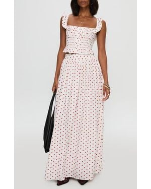 Princess Polly Valerio Print Maxi Skirt - Pink