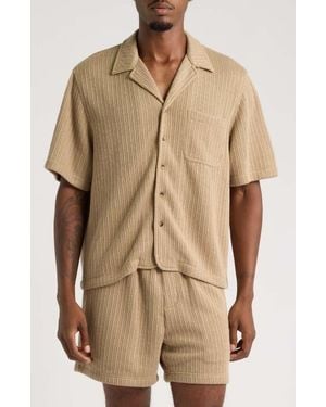 RIZORT Hunter Knit Camp Shirt - Natural
