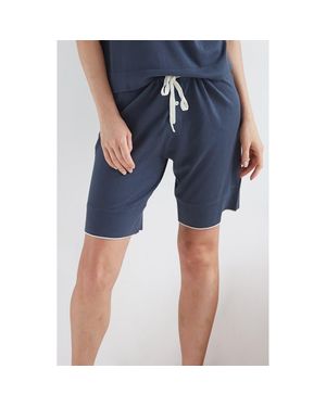 Oyun Tie Waist Sleep Shorts - Blue