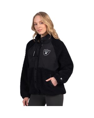 Starter Las Vegas Raiders On The Ball Sherpa Jacket - Black