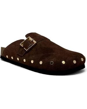 Shu Shop Tori Faux Shearling Lined Clog - Brown