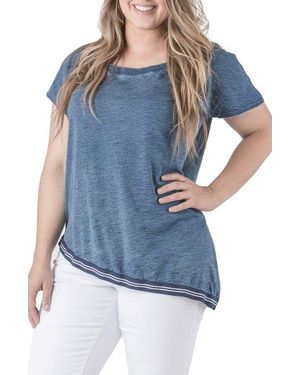 Standards & Practices Thereasa Asymmetric Hem Top - Blue