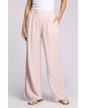 Thread & Supply Anastasia Linen Blend Wide Leg Pants - Pink