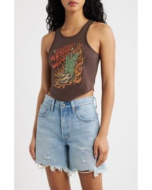 Merch Traffic Johnny Cash Graphic Tank - Blue
