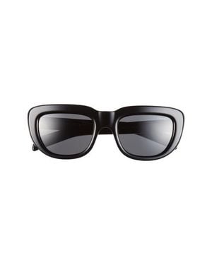 Prada 53Mm Rectangular Sunglasses - Black