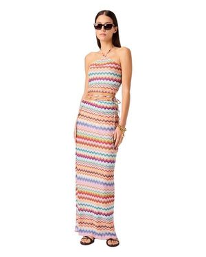 Missoni Long Pareo Skirt - White